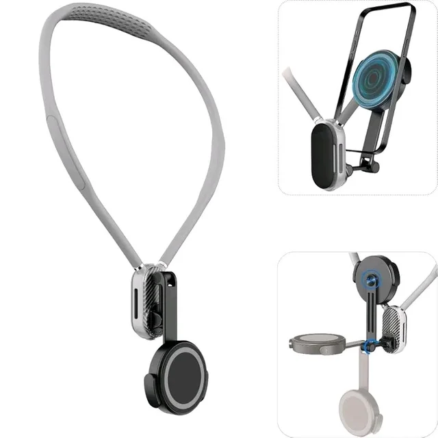 Hands-Free Mobile Phone Neck Bracket | 360° Adjustable Holder for Watching & Gaming