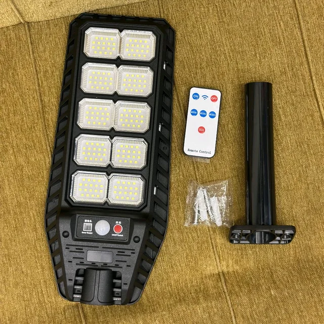 300W High-Powered Solar LED Street Light with Motion Sensor & Remote Control – Outdoor Waterproof Security Wall Lamp for Garden, Parking, and Pathways