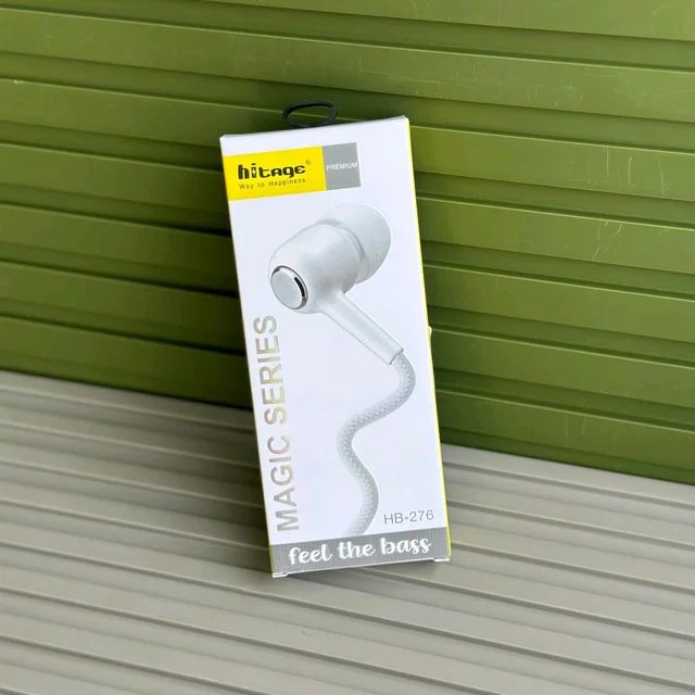 Buy 1 Get 1 Offer, Hitage Magic Series HB-276 Wired Earphones – Feel the Bass | With Mic | Super Sound Quality