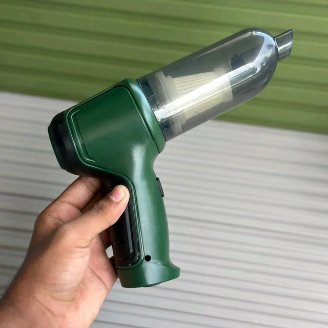 Portable Handheld Vacuum Cleaner HL-107 – High Power | Multi-Nozzle Attachments | USB Rechargeable