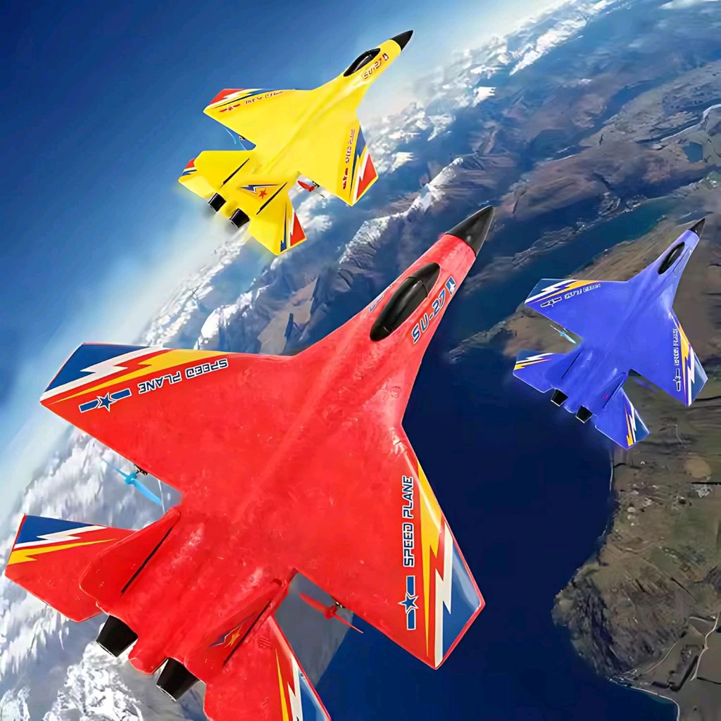 Foam Fighter SU-27 Smart Gyroscope RC Plane – Fly Like a Pro!
