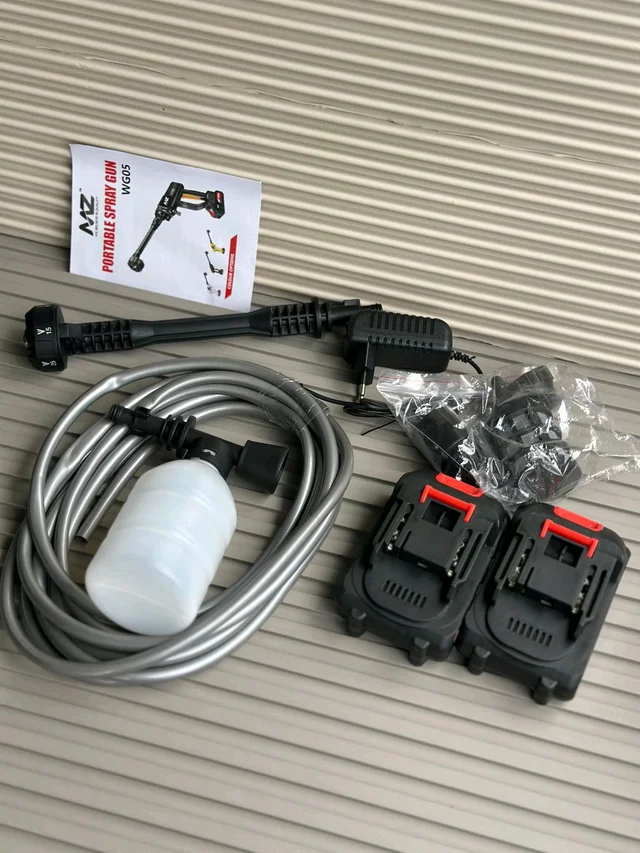 MZ WG05 Portable Spray Gun – 18.5 V High-Pressure Washer with Dual Battery & Multi-Mode Nozzle