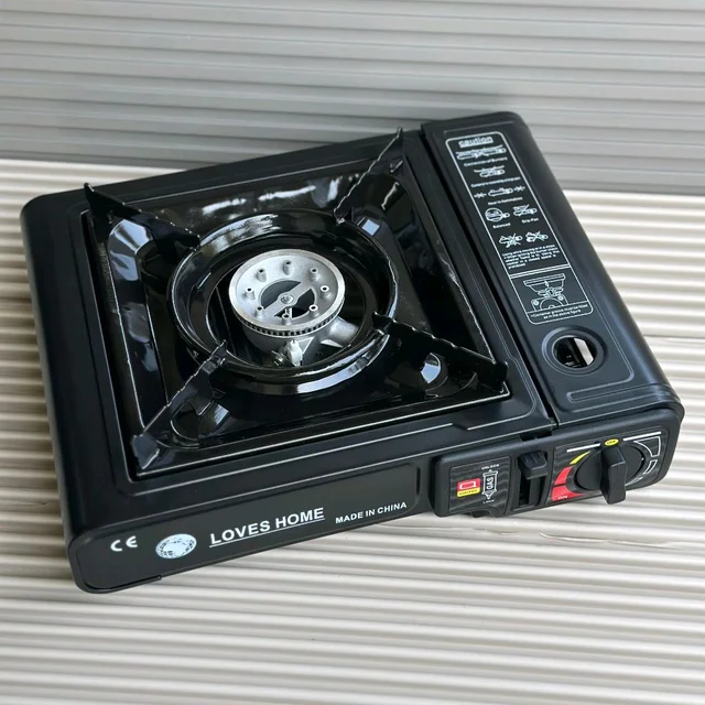 Portable Dual Gas Stove with Carry Case – Works with LPG & Butane | Outdoor Camping, Travel & Emergency Use
