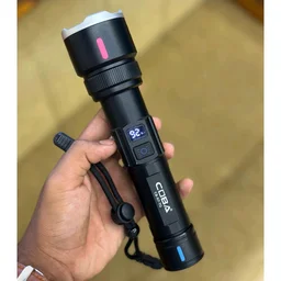 COBA TG 2000M Super Bright LED Flashlight – Long Range Tactical Torch (with Carry Box)