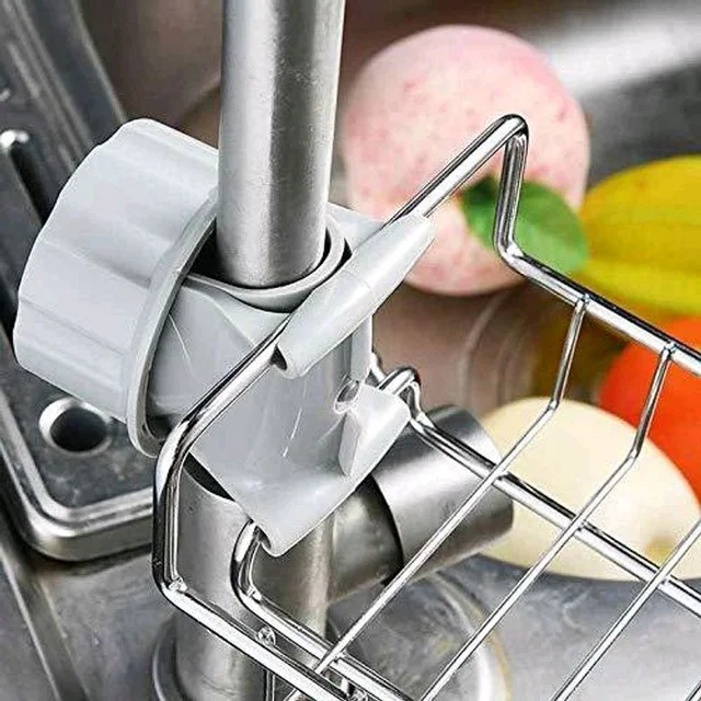 Stainless Steel Rotatable Faucet Rack – Smart Storage for Every Sink!