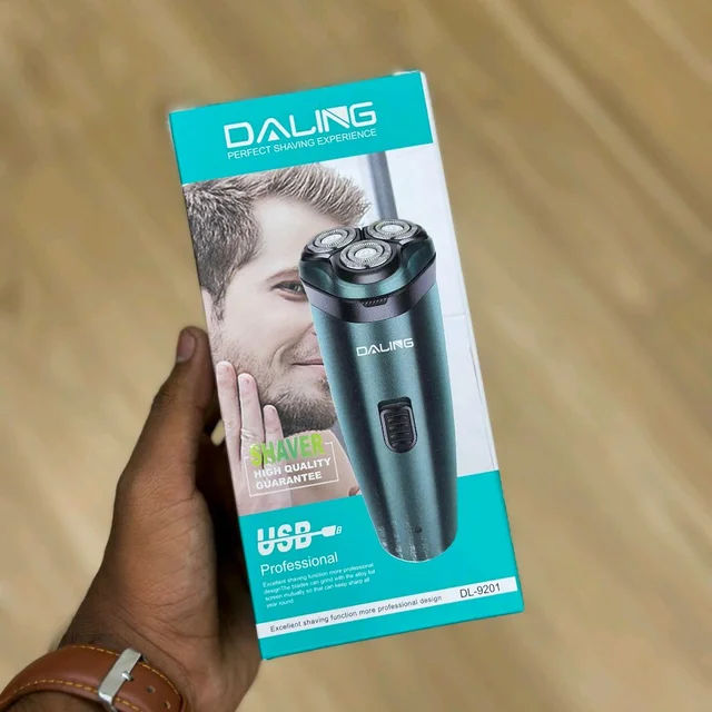 Daling DL-9201 Electric Shaver – 5D Floating Head, USB Rechargeable, Ultra-Smooth Finish