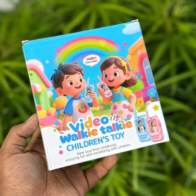 Kids Video Walkie Talkie Set | Real-Time Video & Voice | Rechargeable | Fun Outdoor Play Toy (2 pcs)