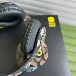 Bluetooth On Ear Headphones with Mic with 6 Hours Battery Backup, Original Box Packaging - Black