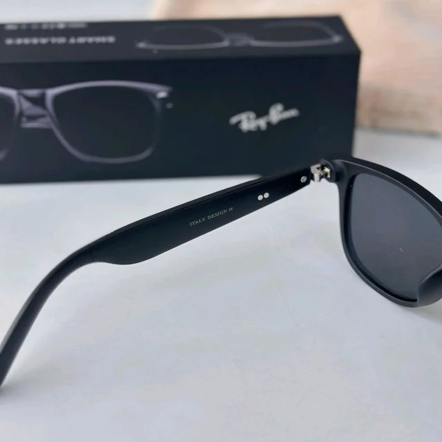 Bluetooth Smart Sunglasses – Matte Finish, Touch Control, 8H Battery, Original Box (First Time in India!) - Black
