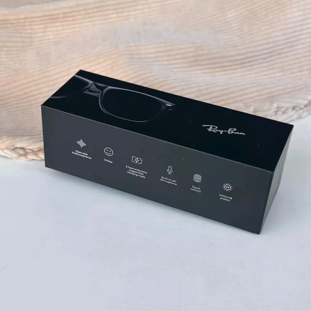 Bluetooth Smart Sunglasses – Matte Finish, Touch Control, 8H Battery, Original Box (First Time in India!) - Black