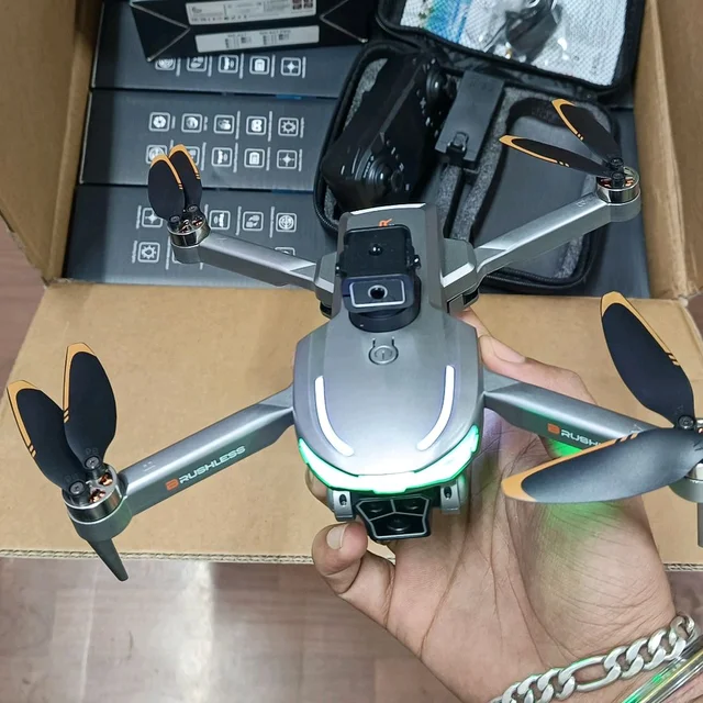 A17 Foldable Drone with Dual Camera & Dual Battery – Brushless Motor, LED Lights