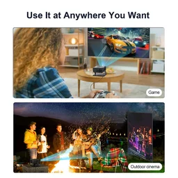 Mini Portable Projector 4K Support | HDMI Home Cinema Projector | Compact & Adjustable