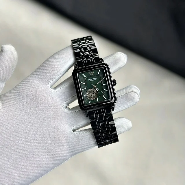 Analog Automatic Top Quality Collection With High Quality Strap Best Finishing Body & Case - Green