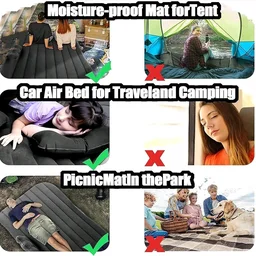 Multi Functional In Car Inflatable Air Bed | Car Back Seat Mattress for Travel, Camping & Long Drives