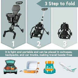 Lightweight Baby Travel Stroller | Portable Foldable Toddler Stroller for Airplane & Daily Use