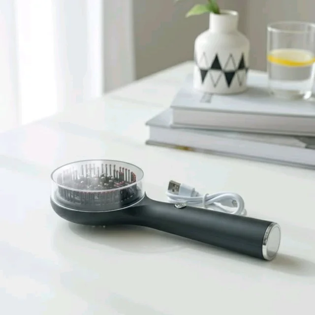 Electric Scalp Massage Comb – With Vibration & LED Therapy