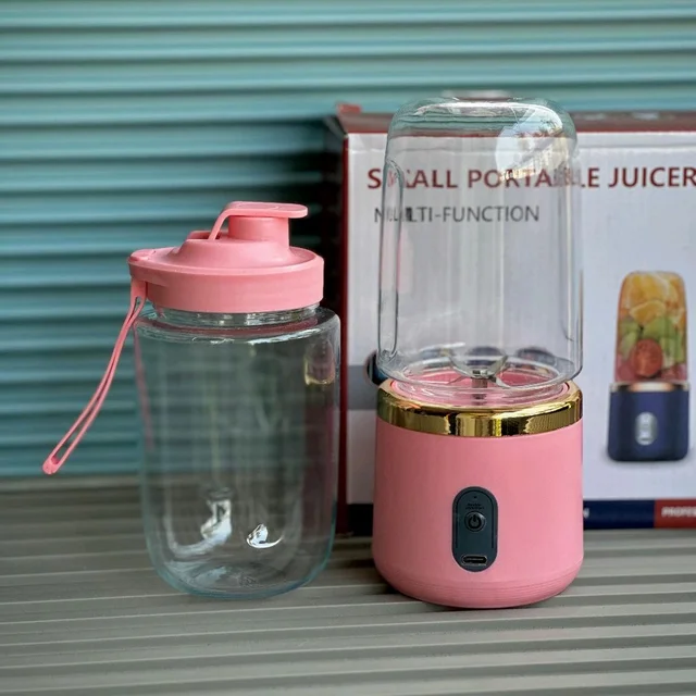 Portable Mini Blender 400ml | USB Rechargeable Personal Juicer | Multi-Function Smoothie Maker for Travel & Gym