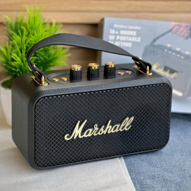 New Stockwell 3 Wireless Bluetooth Speaker | Dolby Sound | USB Playback | Carbon Texture Body | Type-C Charging | Portable Handle | Long Battery Backup
- Black