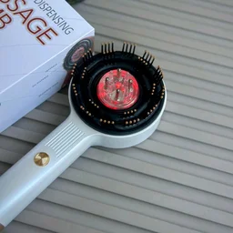 Electric Scalp Massage Comb – With Vibration & LED Therapy (Pack Of 1) - White