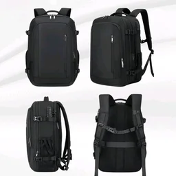 Vacuum Compression Travel Backpack with Built-in Compression System, Large Capacity Laptop Backpack for Men & Women, Waterproof Multi-Compartment