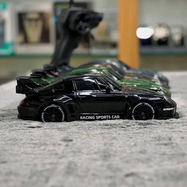 Porsche 911 Break Racing The Dawn – High-Speed 4WD Drift RC Car (1:24 Scale) LED Lights | DIY Tire Replacement | Pro Chassis - Purple