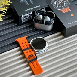 7 in 1 Smartwatch with Interchangeable Strap & Wireless ANC TWS Earbuds – Smart Watch Combo Set for Men and Women