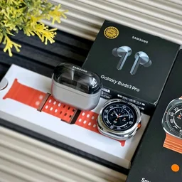 7 in 1 Smartwatch with Interchangeable Strap & Wireless ANC TWS Earbuds – Smart Watch Combo Set for Men and Women