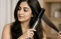 3-in-1 Hot Air Styling Comb – Straightener, Curler & Dryer (1400W)