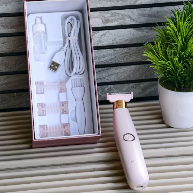 HTC HL-287 Washable Ladies Shaver – Rechargeable Women’s Body Hair Remover with USB Type-C Charging, Wet & Dry Use, Bikini Line, Arms & Body Trimmer