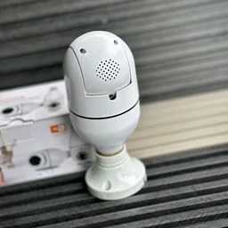 WiFi Smart Bulb Security Camera, 360° Wireless CCTV Camera with HD Video, Motion Detection, Night Vision & Remote Viewing for Home Security