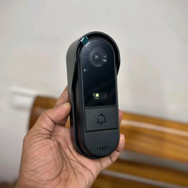 Smart Visual Doorbell Camera with HD Indoor Monitor, Two-Way Talkback, Night Vision, Long Battery Life & Multi-Language Support for Home Security