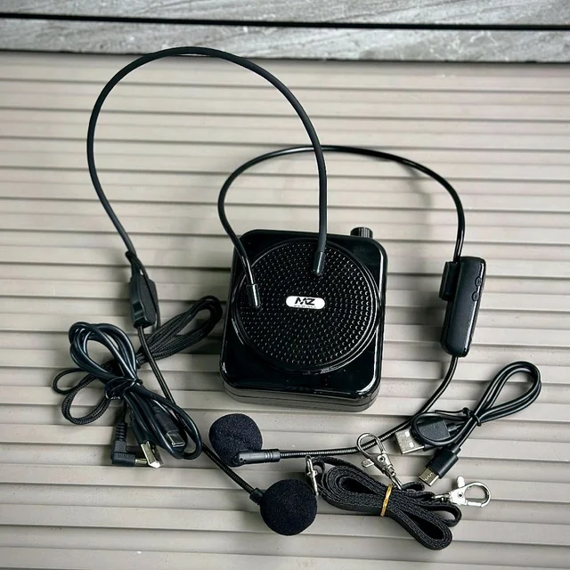 Portable Voice Amplifier with Wireless UHF Headset Microphone, Rechargeable Speaker & Long Battery Backup