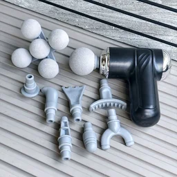 MAXTOP Five Head Fascia Gun Deep Tissue Muscle Massager with Multiple Massage Heads
