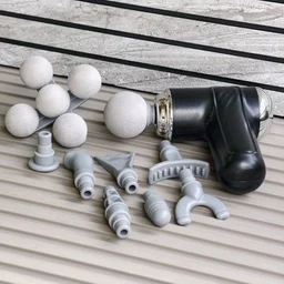 MAXTOP Five Head Fascia Gun Deep Tissue Muscle Massager with Multiple Massage Heads