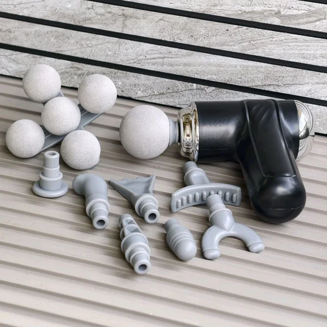 MAXTOP Five Head Fascia Gun Deep Tissue Muscle Massager with Multiple Massage Heads