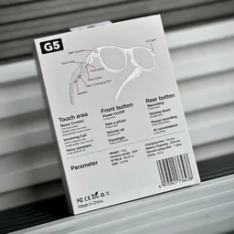 G5 AI Smart Glasses with 8MP Camera, Bluetooth Audio & Voice Assistant