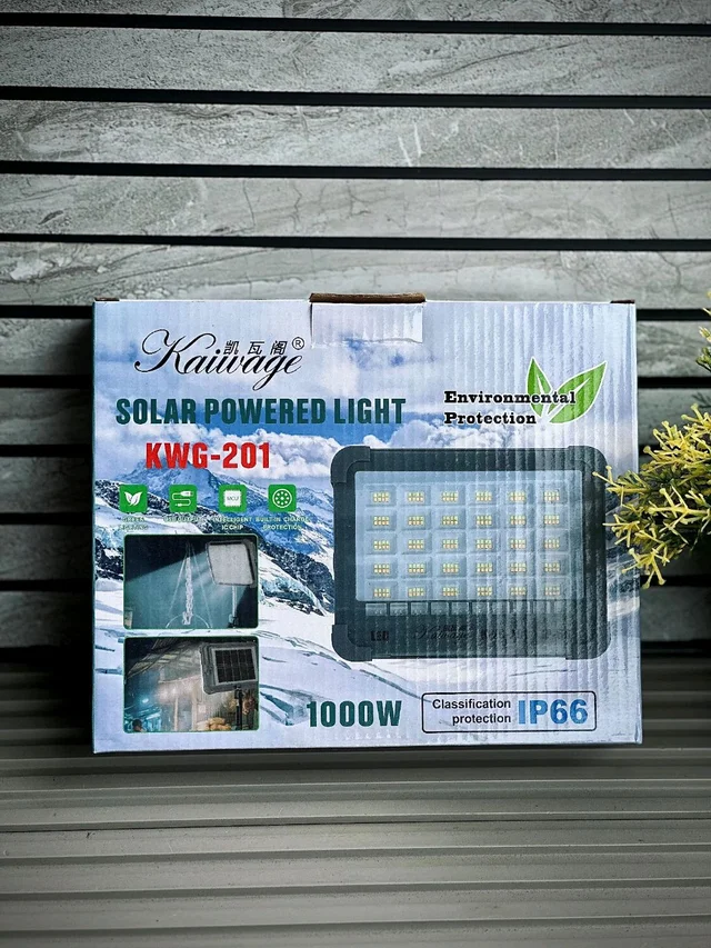 Kaiwage Eco-Friendly 1000W Solar Light with USB Power Bank