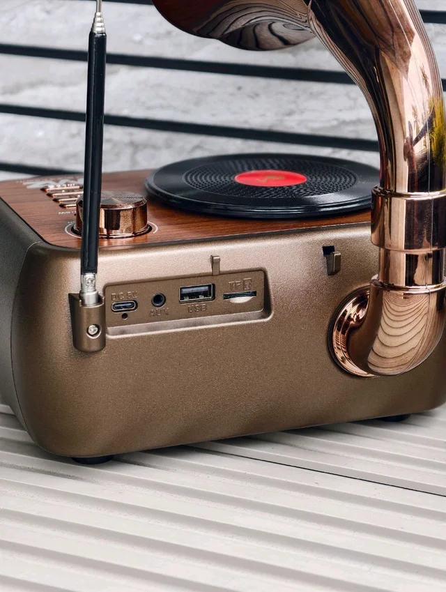 MZ M305 Vintage Gramophone Retro Radio & Wireless Bluetooth Speaker (10W)