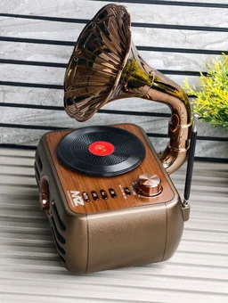 MZ M305 Vintage Gramophone Retro Radio & Wireless Bluetooth Speaker (10W)