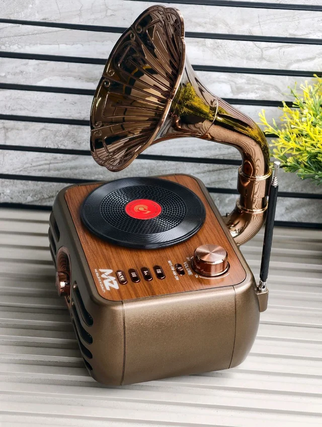 MZ M305 Vintage Gramophone Retro Radio & Wireless Bluetooth Speaker (10W)