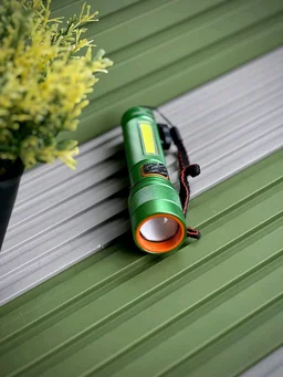 ROCK LIGHT M62 High-Power Rechargeable LED Torch Light with Type-C Charging Cable & Carrying Case – 1500mAh