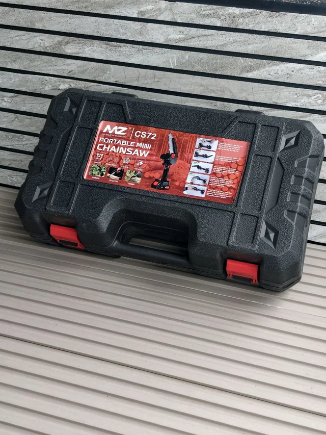 MZ CS72 Portable Mini Chainsaw Kit with Hard Storage Case