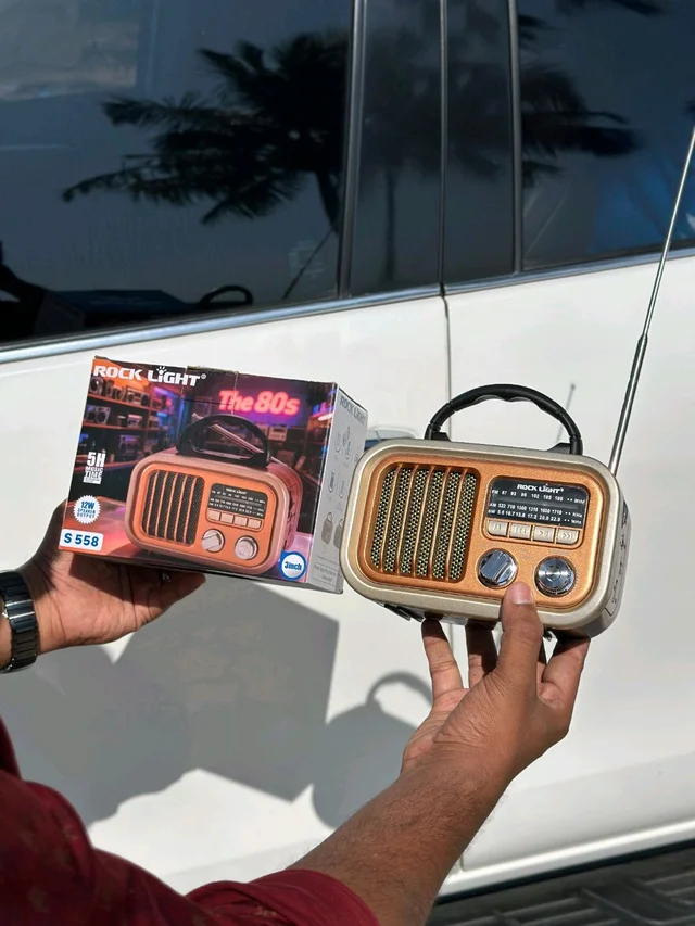 Rock Light S 558 Retro Portable Radio & Speaker – 12W