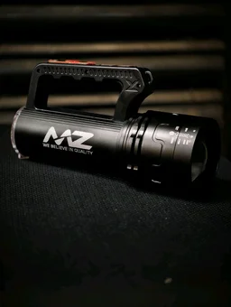 MZ M294 500W Rechargeable LED Searchlight – 3000LM Long Range (3000m), Telescopic Zoom Torch with Type-C Charging & SOS Light
