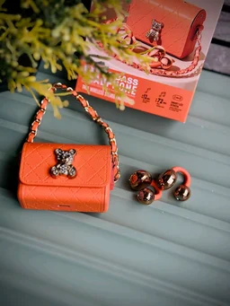 CYXG Q69 Wireless Clip-On Earbuds: 72-Hour Battery Life, Extra Bass & Mini Purse Case with Chain - Image 2