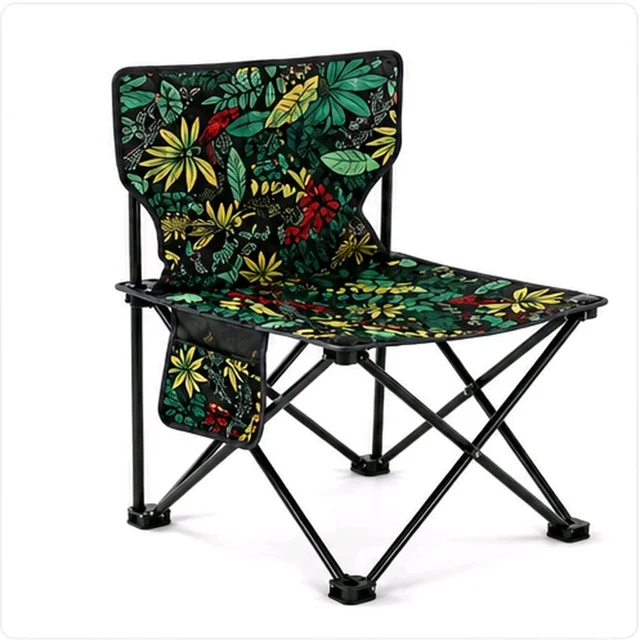 Portable Folding Camping Chair with Steel Frame & Carry Bag – Lightweight & Compact Outdoor Chair
