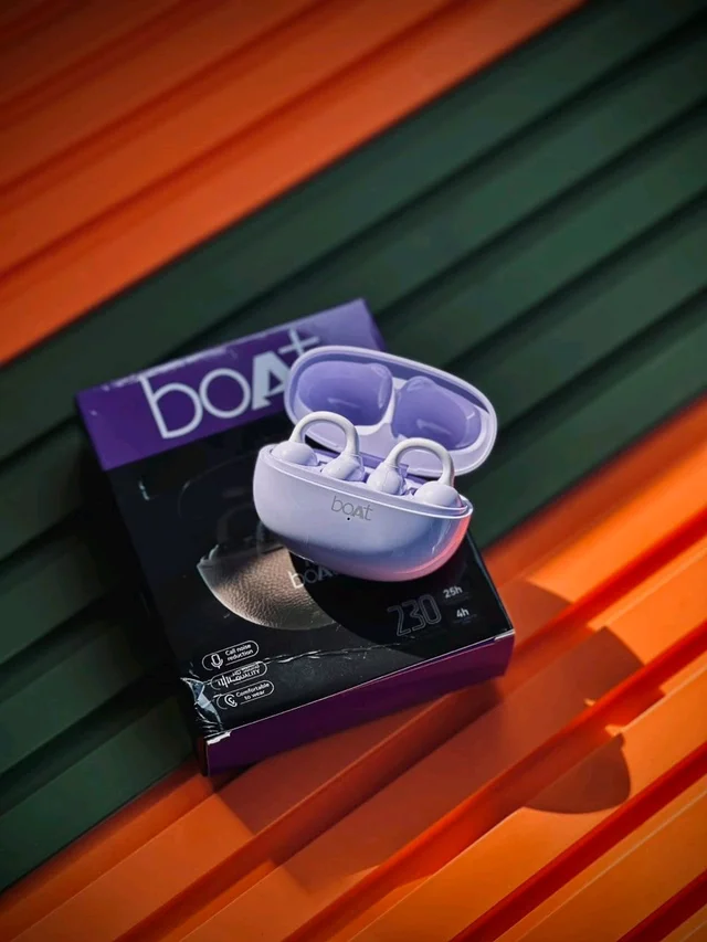 boAt 230 Wireless Earbuds: Low Latency, HD Sound & Environmental Noise Cancellation - Lavender