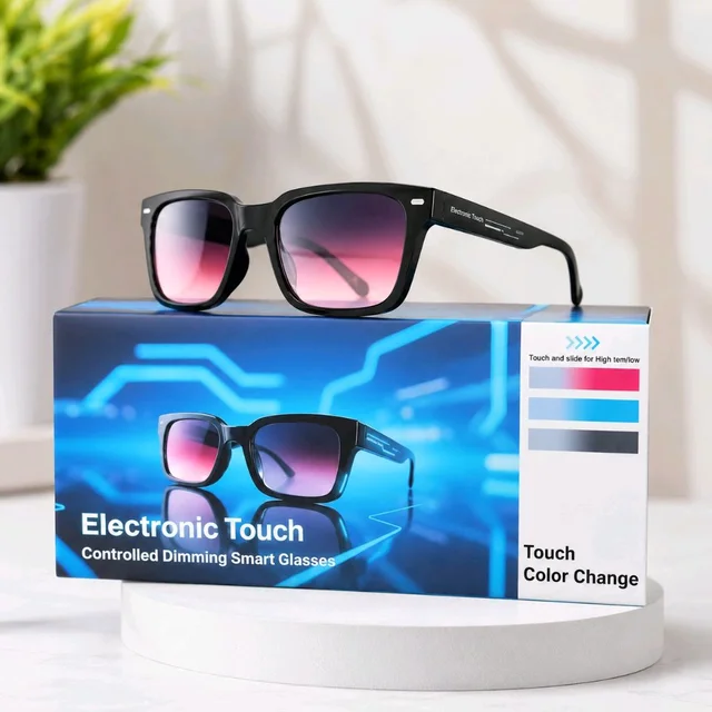 Touch & Slide Controlled Color-Changing Sunglasses