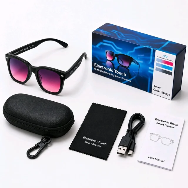 Touch & Slide Controlled Color-Changing Sunglasses