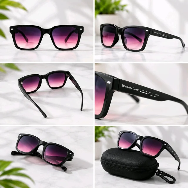 Touch & Slide Controlled Color-Changing Sunglasses